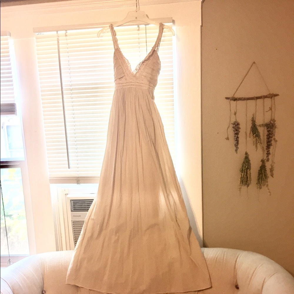 Six Twenty Seven Cream Boho Maxi Dress