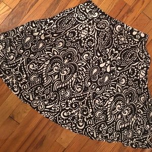 Black and white skirt