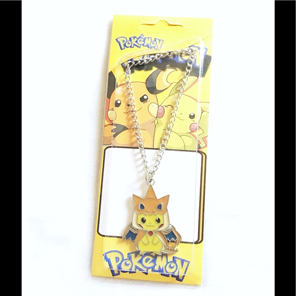 Pokemon Mega Pikazard Pikachu Charizard Necklace