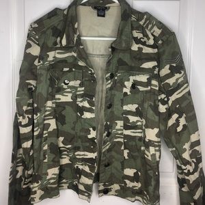 Denim camo jacket