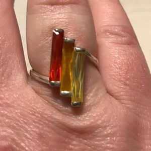 Unknown stones silver ring