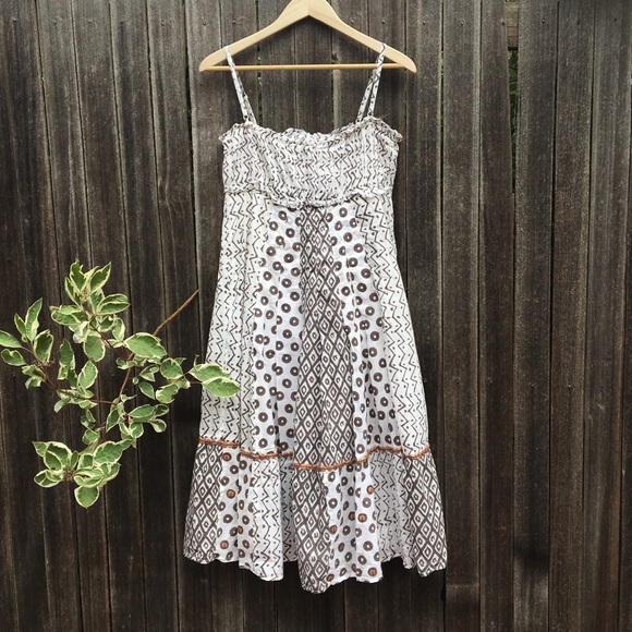 SOLD!! ☀️Bohemian safari cotton sundress☀️ - Picture 2 of 8