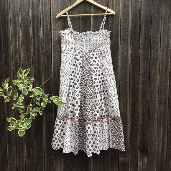 SOLD!! ☀️Bohemian safari cotton sundress☀️ - Picture 7 of 8