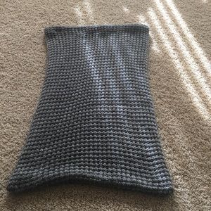 Grey infinity scarf