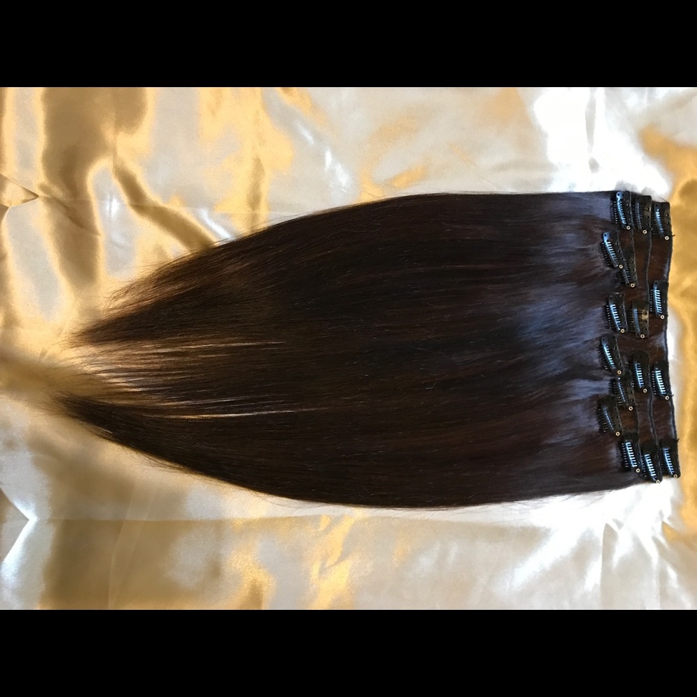 Custom made real human hair extensions