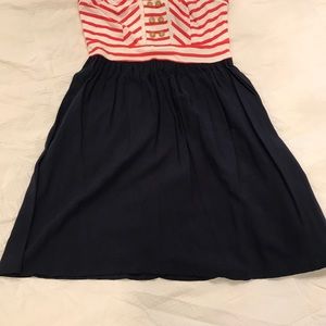 summer strapless cotton dress