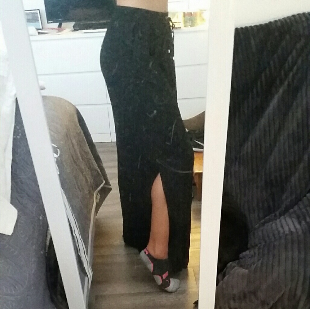 Black maxi skirt