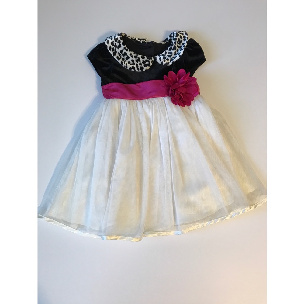 Jona Michelle Black and White Holiday Dress