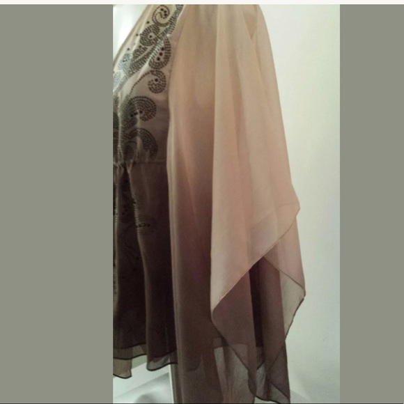 Boston Proper Ombré Drawstring Tunic - Picture 2 of 8