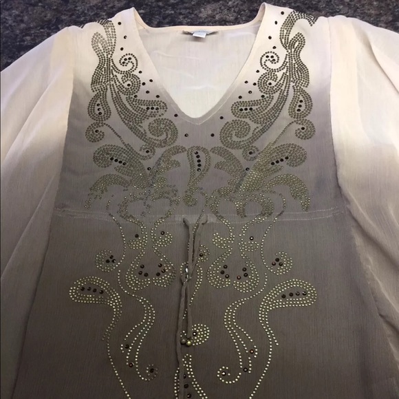 Boston Proper Ombré Drawstring Tunic - Picture 5 of 8