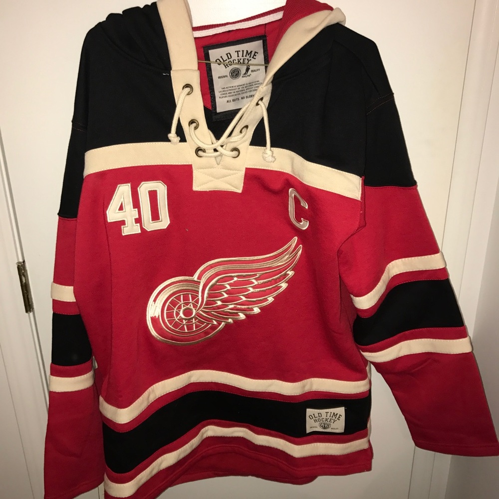 Detroit Red Wings Old Time Hockey Hoodie/Jersey