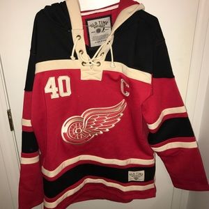 Detroit Red Wings Old Time Hockey Hoodie/Jersey