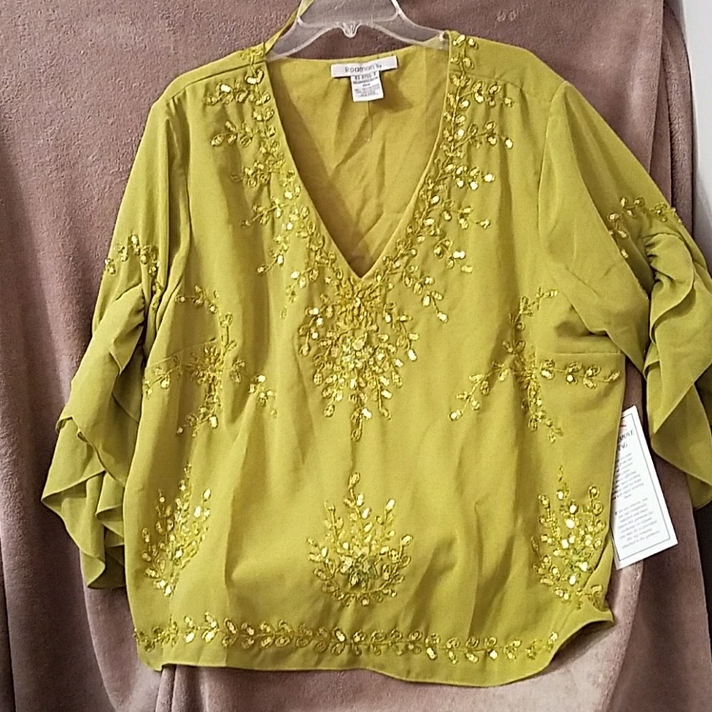 Roaman's sz 26W GORGEOUS NWT seqin n ruffles