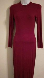Burgundy classy dress