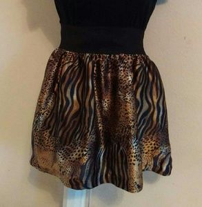 Cheetah print skirt