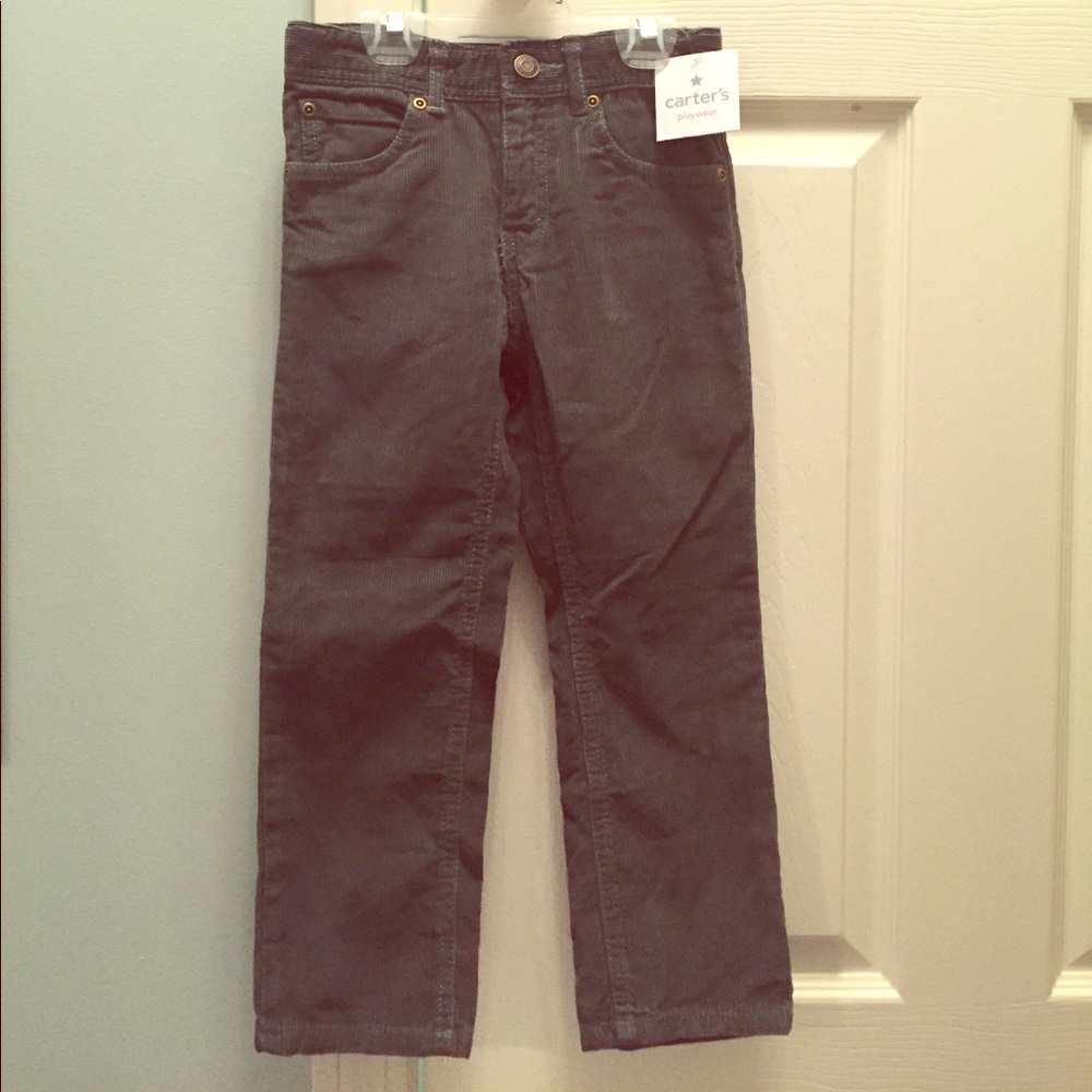 Carter's gray corduroy boys pants - NWT