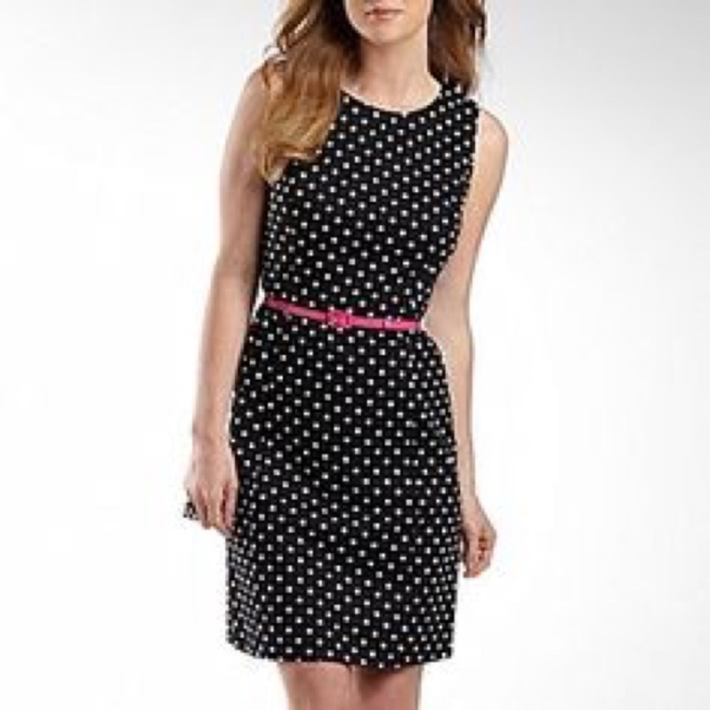 Nine & Co Polka Dot Sheath Dress