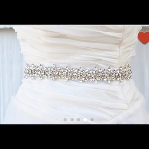  GORGEOUS bridal belt/sash. 26 inches