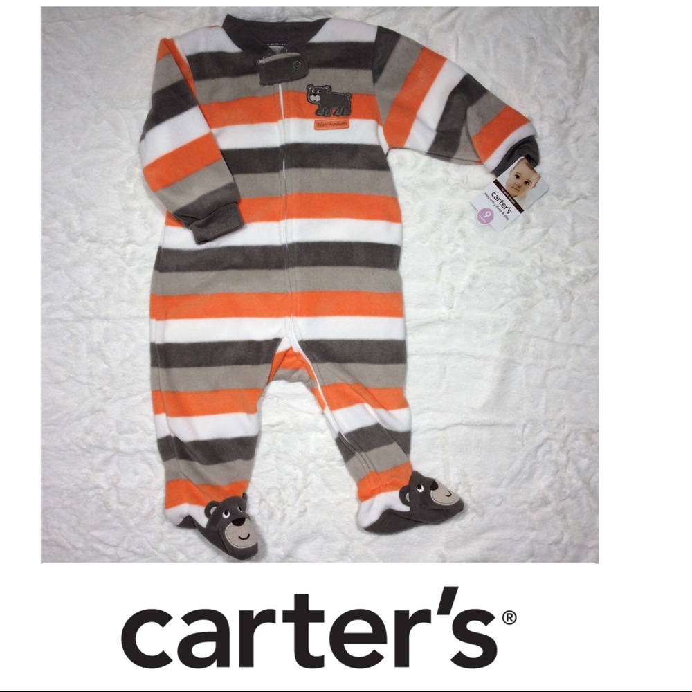 Carter's Infant Boys Fleece Zip-Up Sleep and Play