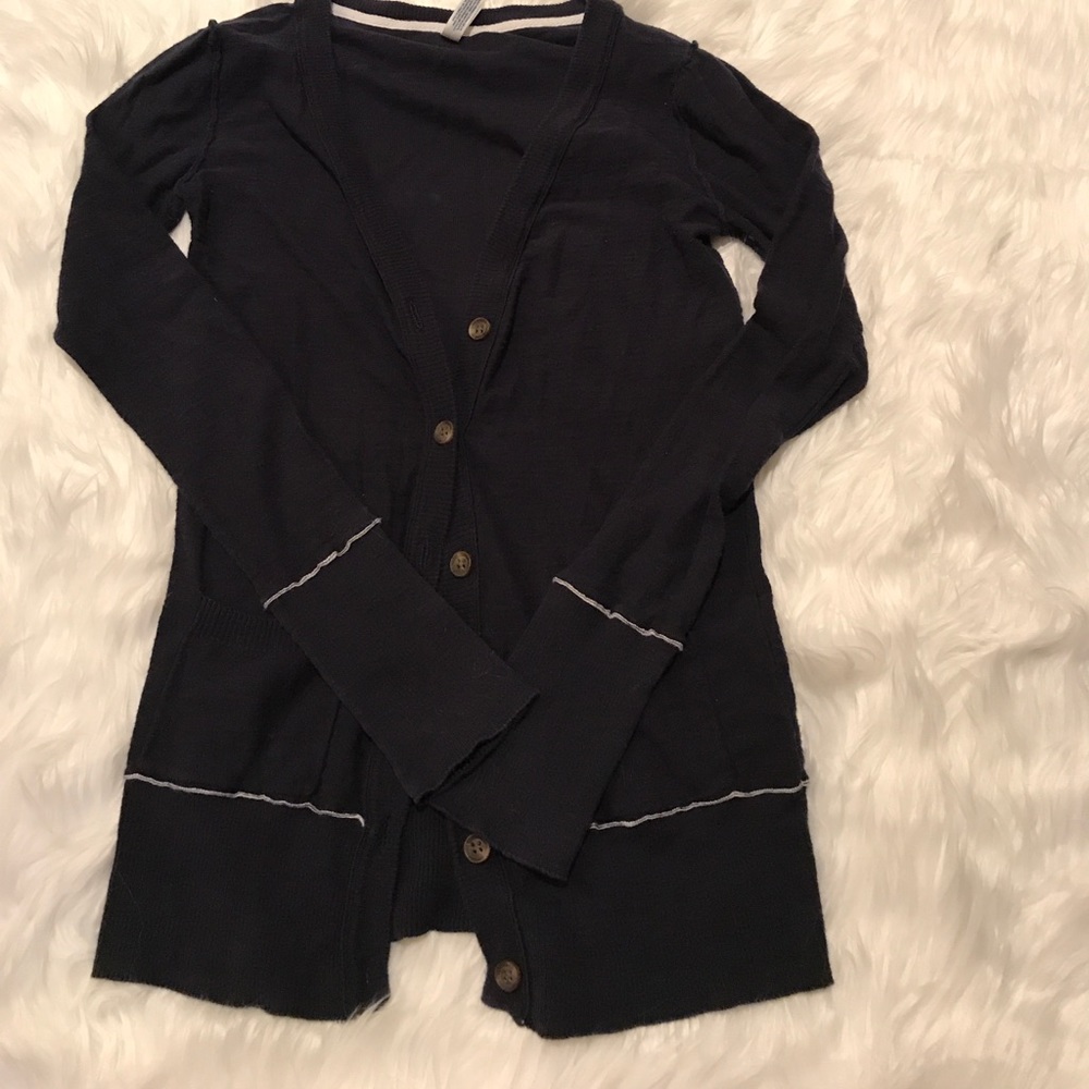 Navy Blue Aeropostale Cardigan-Size M