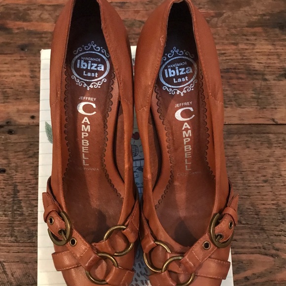 Jeffrey Campbell Brown Leather Heels - Picture 2 of 6