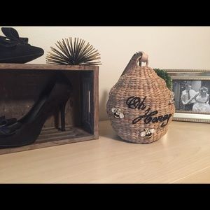 Kate Spade Down The Rabbit Hole Woven HoneyBee Bag