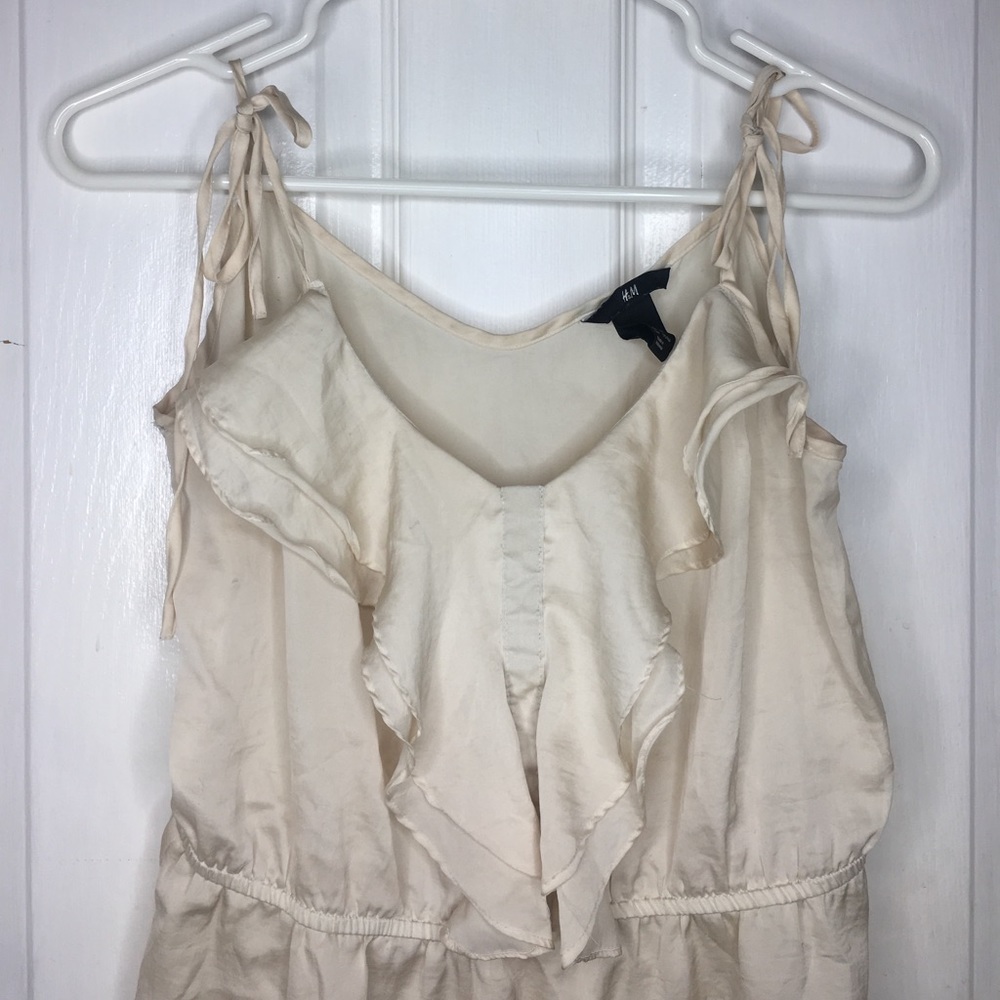 Silk, cream tank