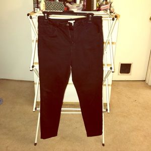 Forever 21 High Rise Waist Crop Skinny Jeans