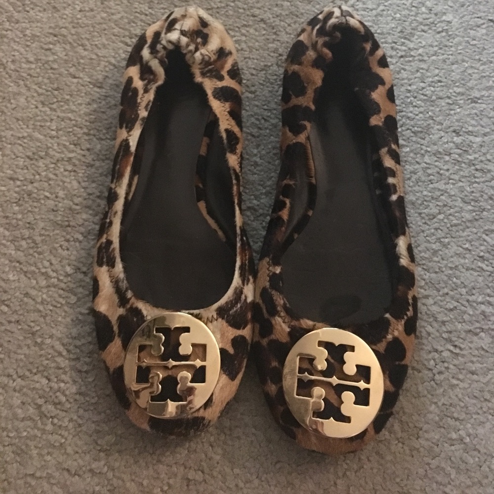 Tory burch leopard shoes