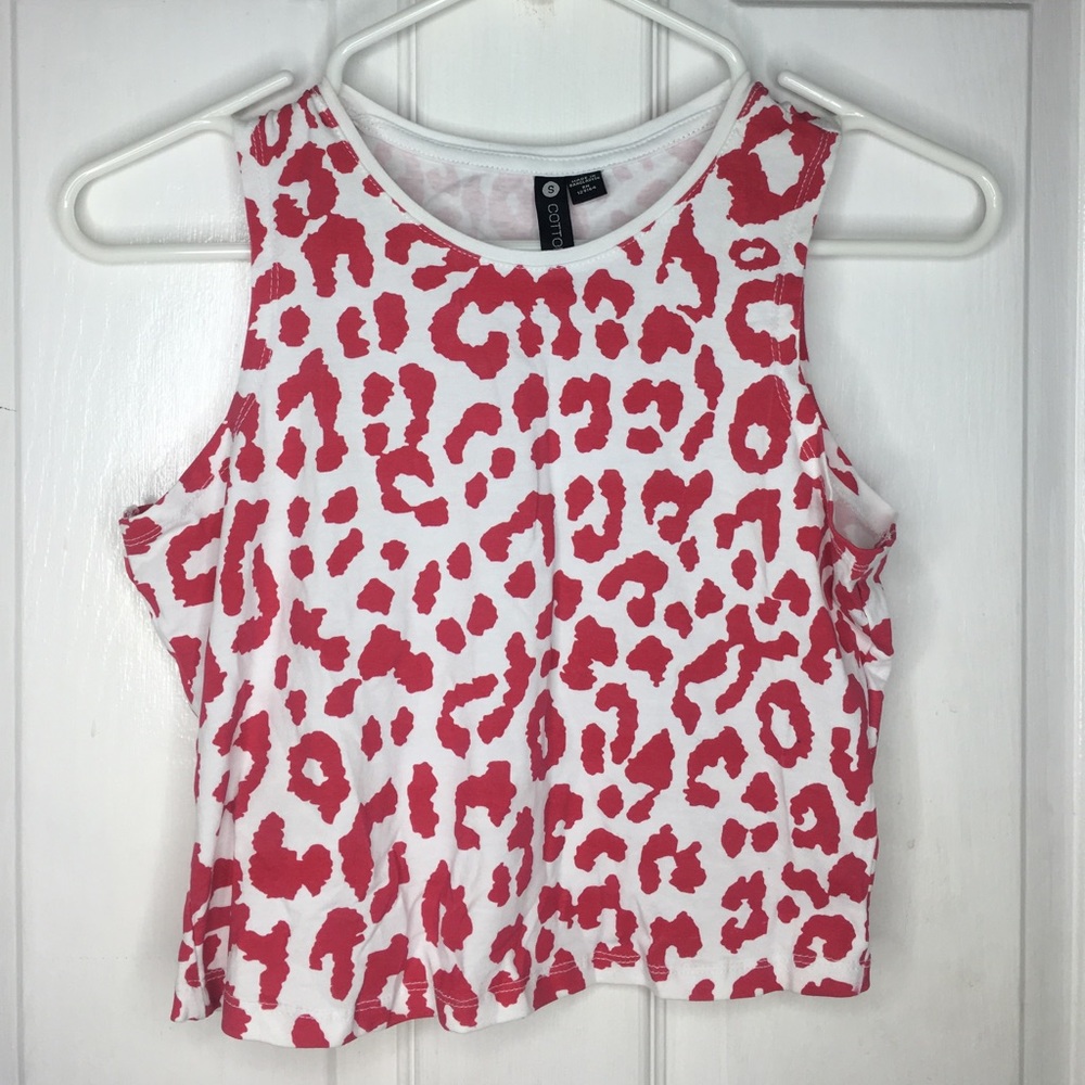 Cheetah print crop top
