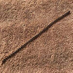 Blue sapphire yellow gold tennis bracelet