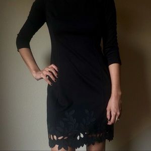 H&M - Black Quarter Sleeved Dress, Size XS
