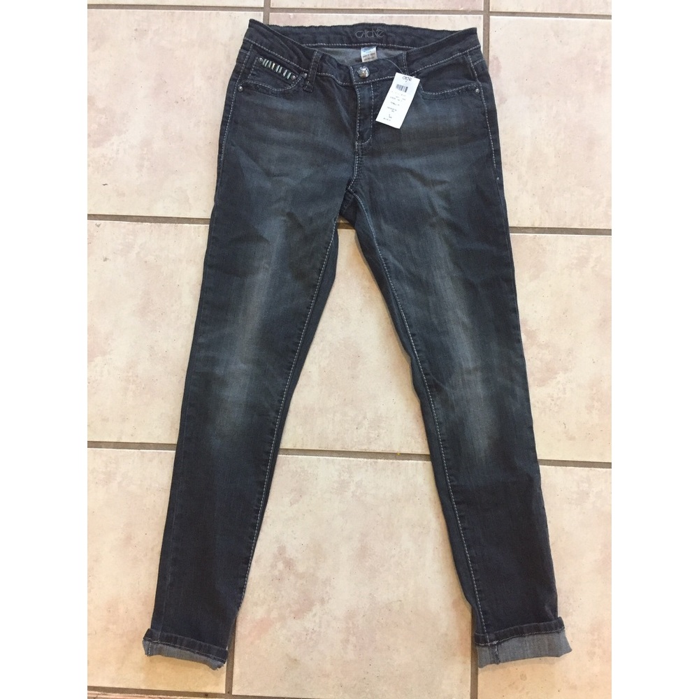 Cache Charcoal embellished capris