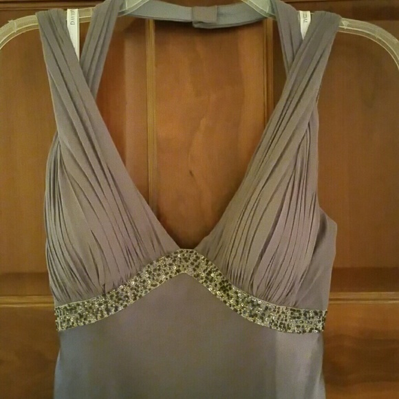 LAVENDER "DAVID'S BRIDAL" HALTER MAXI - Picture 1 of 8