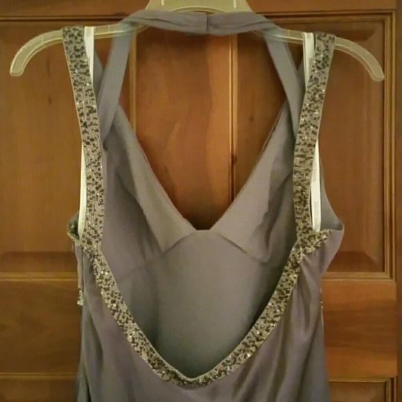 LAVENDER "DAVID'S BRIDAL" HALTER MAXI - Picture 4 of 8