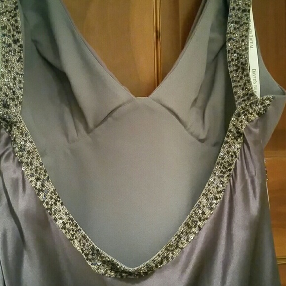 LAVENDER "DAVID'S BRIDAL" HALTER MAXI - Picture 5 of 8