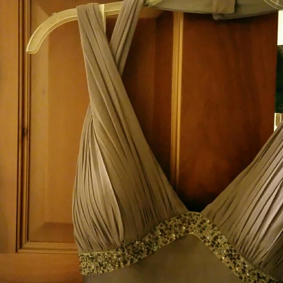 LAVENDER "DAVID'S BRIDAL" HALTER MAXI - Picture 7 of 8