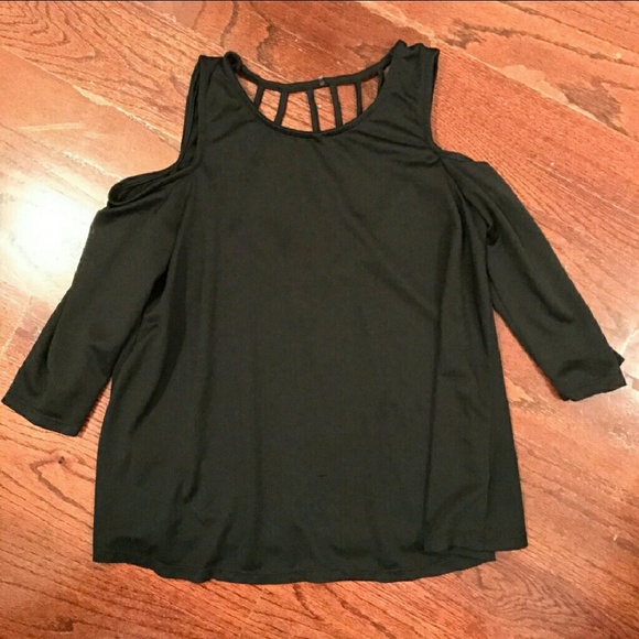 Flirty black top from Rue 21 size XS strappy - Picture 2 of 4