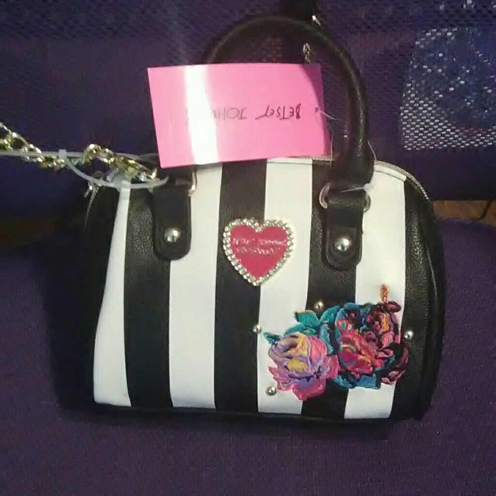 Betsey Johnson mini Satchel xbody NWT