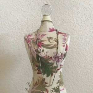 TOUS 16 inch silver choker necklace