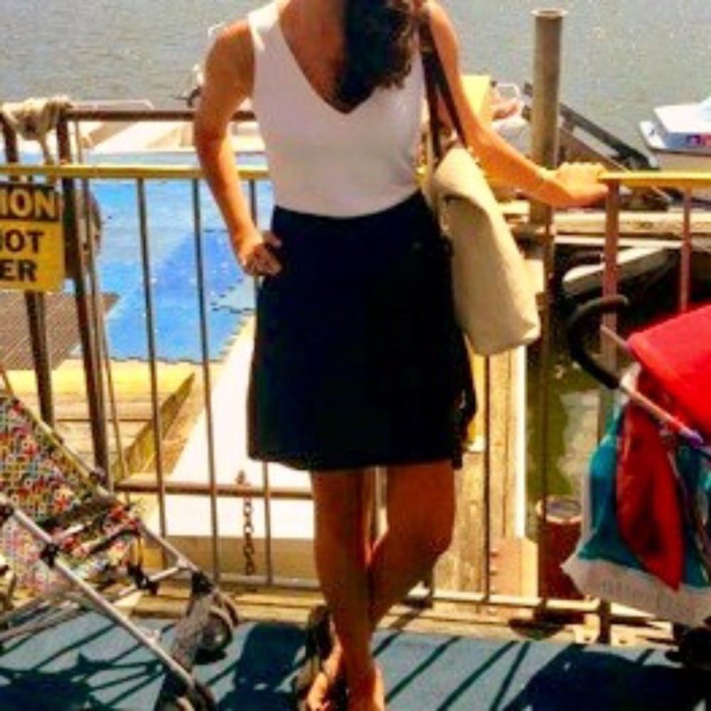 AQUA color block dress