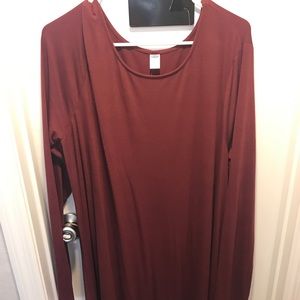 Burgundy XXL STRETCHY dress old navy NWT