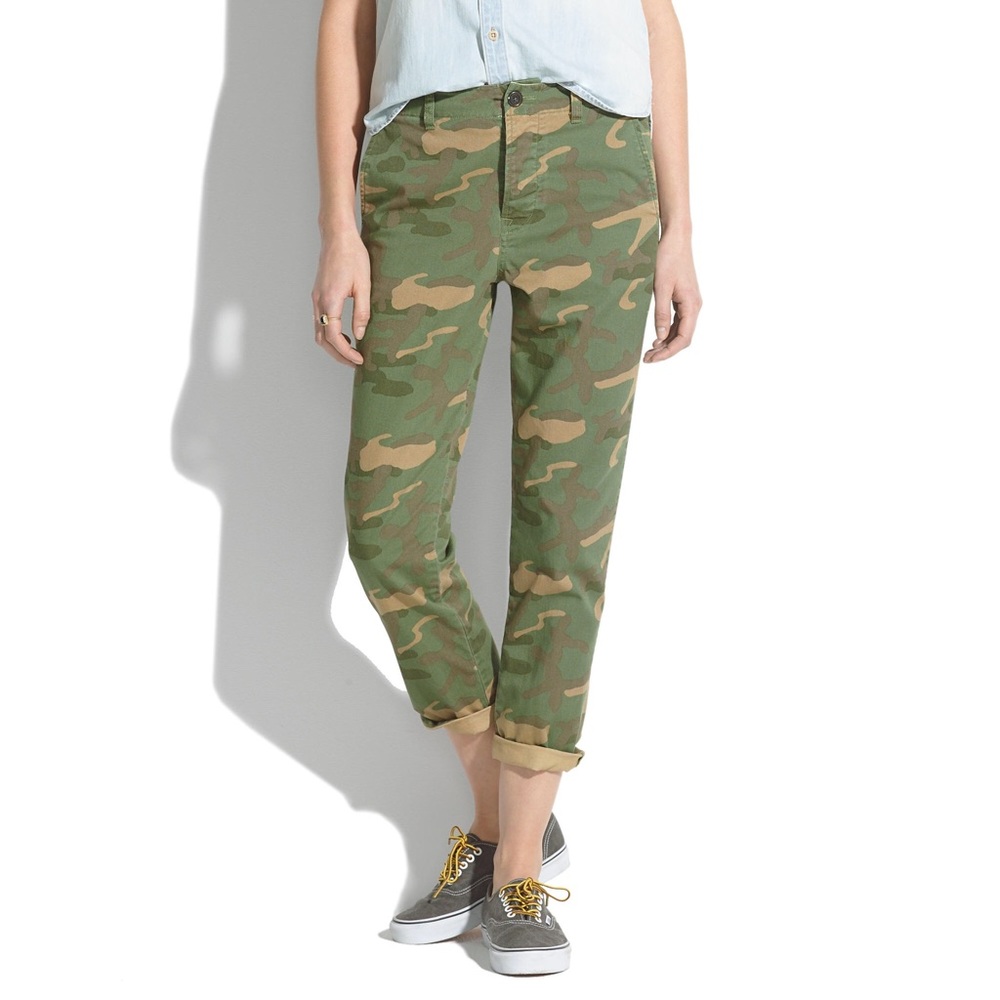 MADEWELL Camo Button Fly Chinos