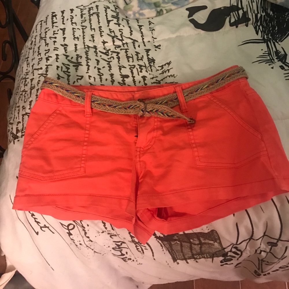 Coral/orangish shorts