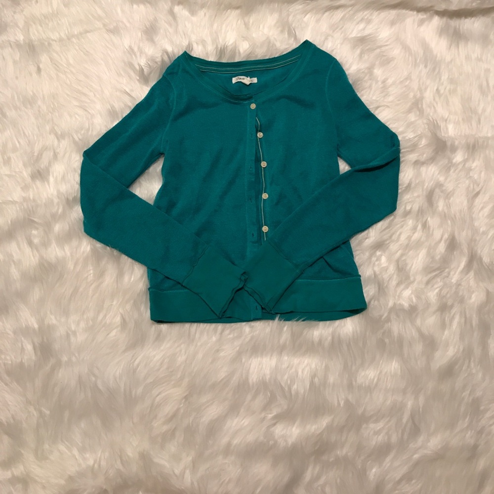 Aeropostale Turquoise Cardigan-Size M