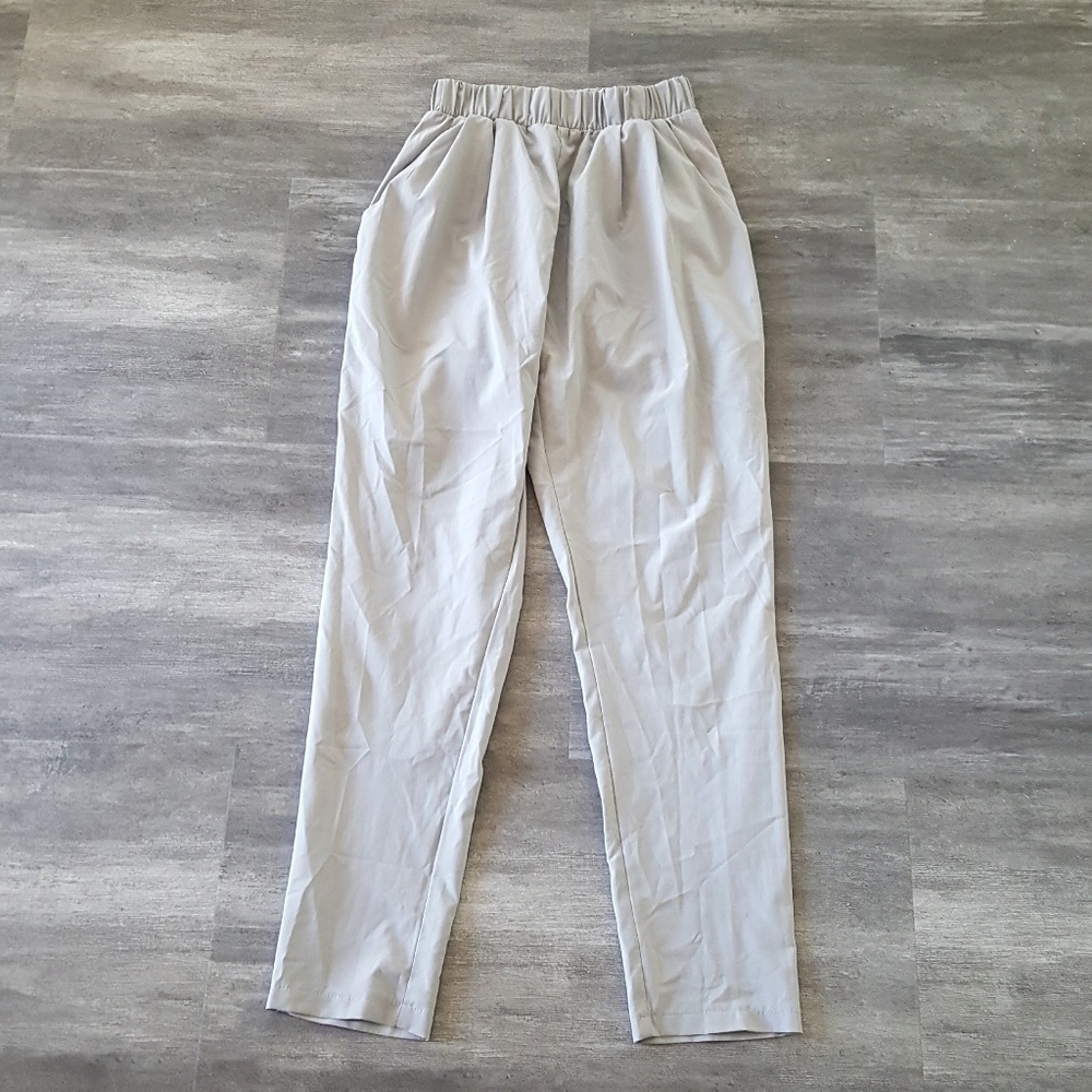 Grey High Waisted Estam Pant