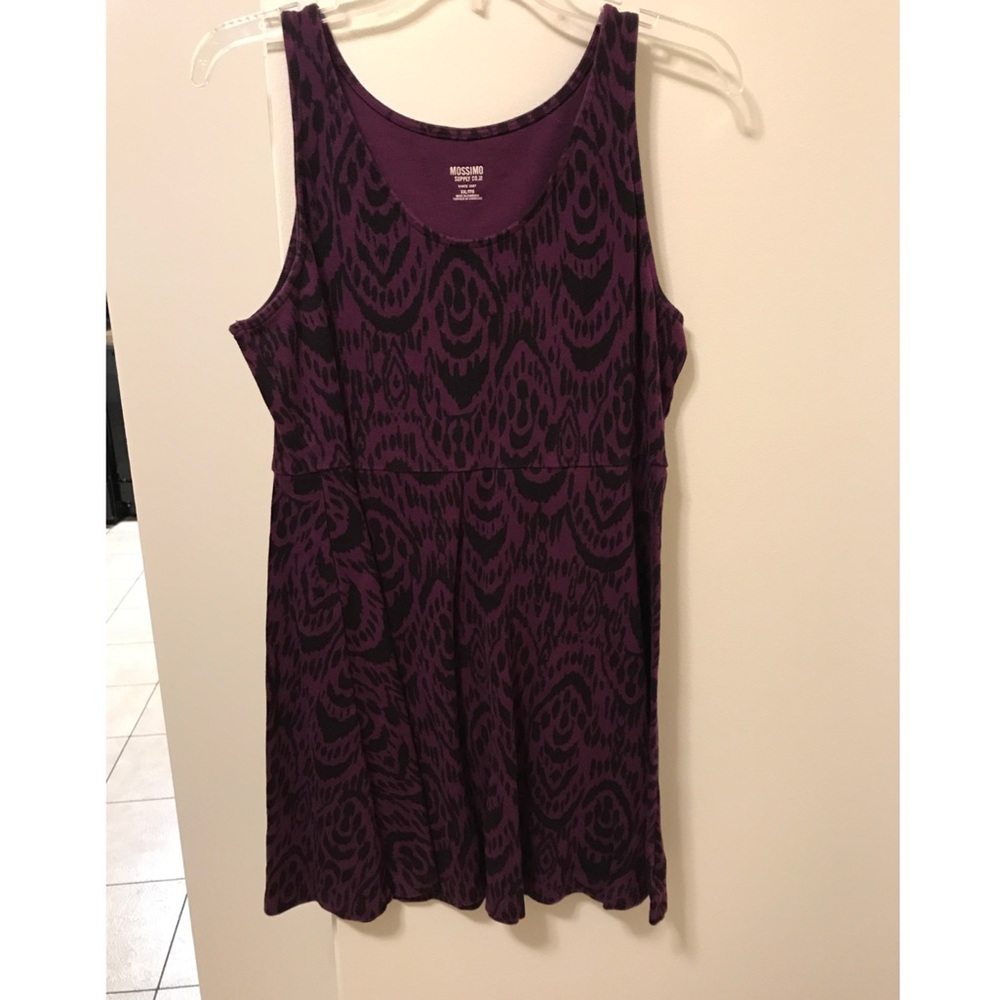 Purple/Black mini dress