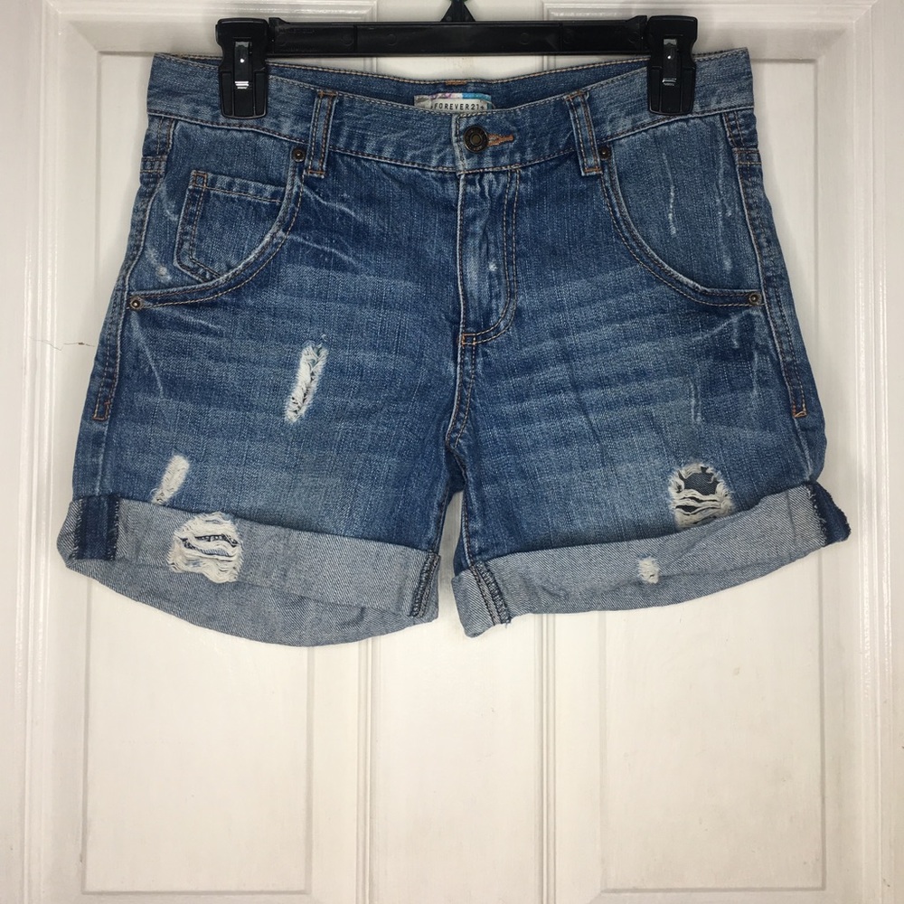 Denim shorts