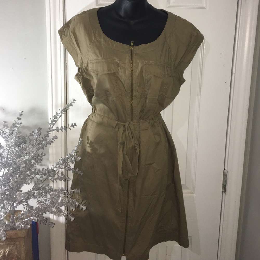 The Loft khaki dress