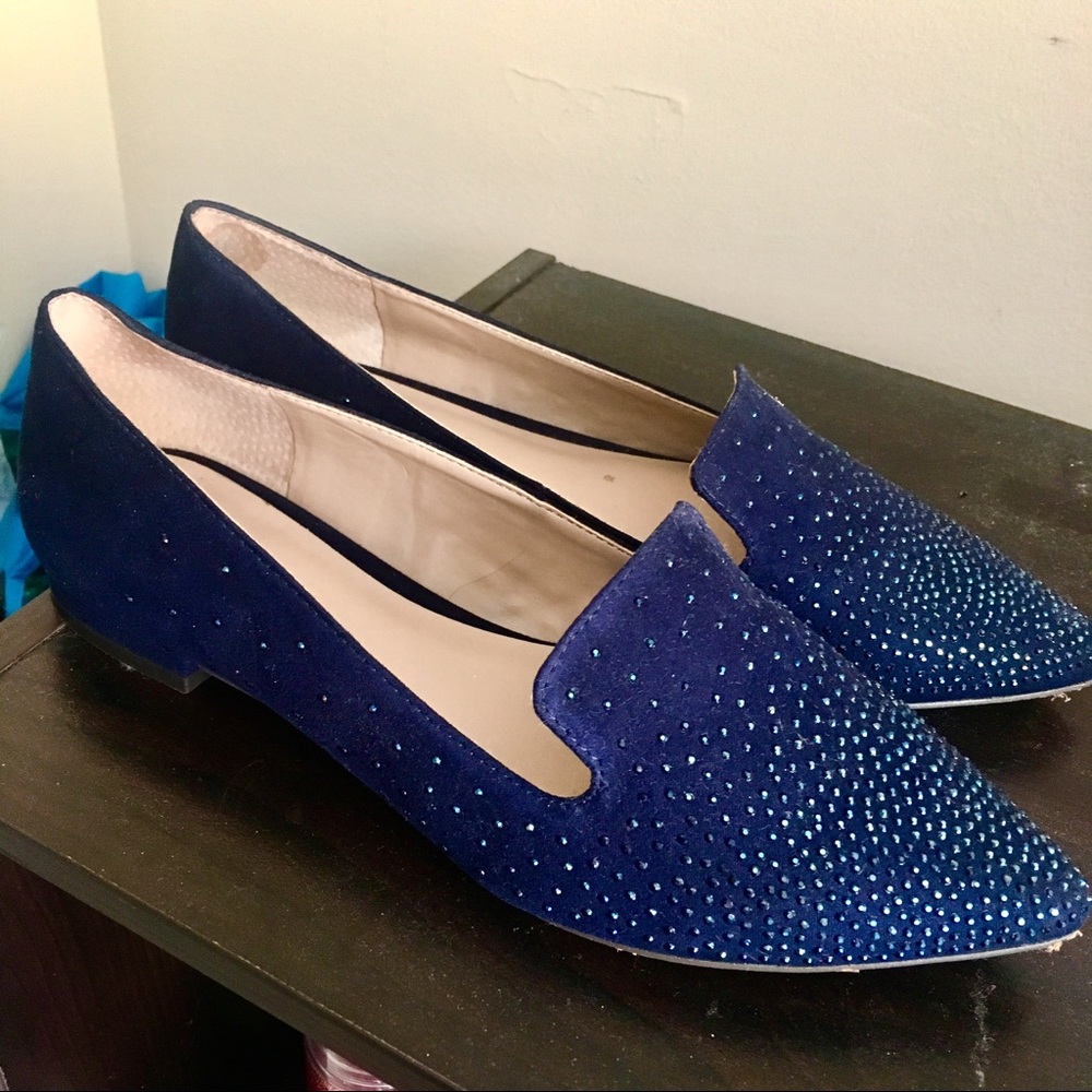 SOLD Pointed Toe Suede Flats